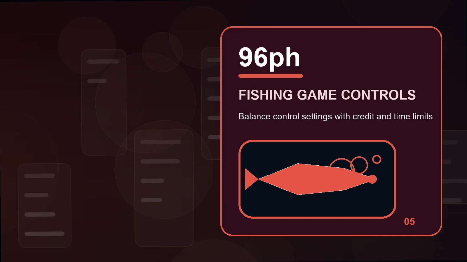 96ph fishing games illustration for a practical check for target types