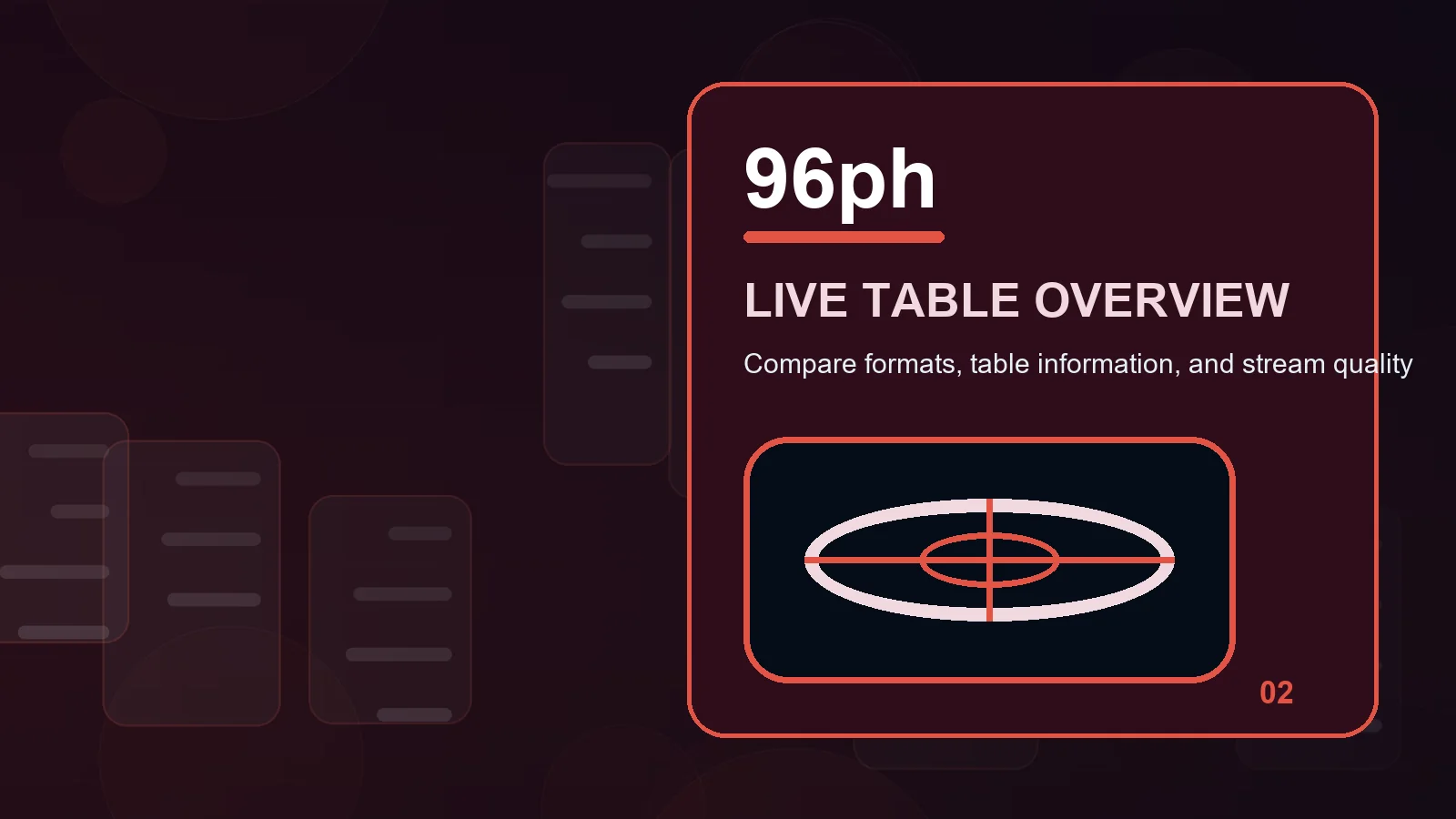 96ph live casino illustration for a practical check for history display